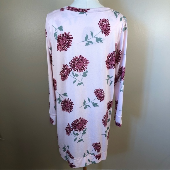 Kate Spade Blooming Mums Long Sleeve Comfy Night Shirt Size M - Picture 2 of 8